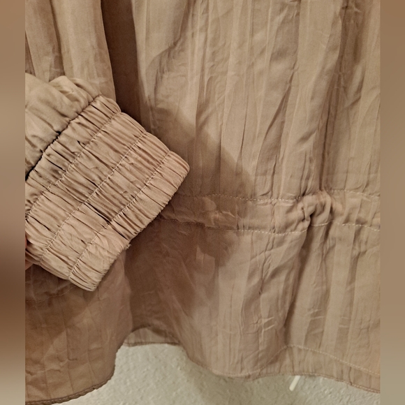 Free People Movement Women's Tan & White Lets Go Out Pullover Jacket Size Smal - Picture 7 of 13